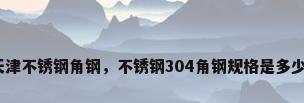 天津不锈钢角钢，不锈钢304角钢规格是多少？