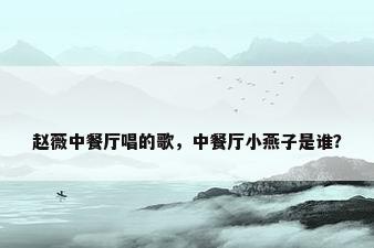 赵薇中餐厅唱的歌，中餐厅小燕子是谁？
