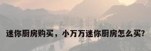 迷你厨房购买，小万万迷你厨房怎么买？