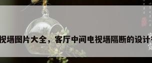 隔断电视墙图片大全，客厅中间电视墙隔断的设计有哪些？