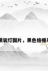 黑色格栅吊顶装灯图片，黑色格栅吊顶装灯图片