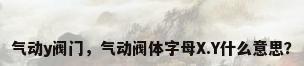气动y阀门，气动阀体字母X.Y什么意思？