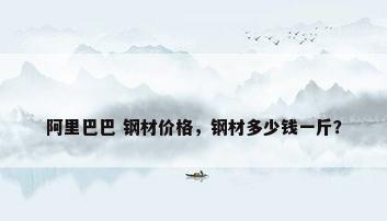 阿里巴巴 钢材价格，钢材多少钱一斤？