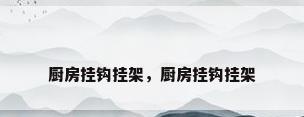 厨房挂钩挂架，厨房挂钩挂架