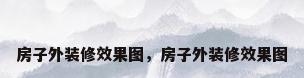 房子外装修效果图，房子外装修效果图