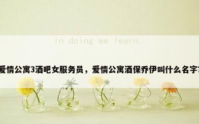 爱情公寓3酒吧女服务员，爱情公寓酒保乔伊叫什么名字？