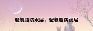 聚氨脂防水层，聚氨脂防水层