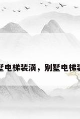 别墅电梯装潢，别墅电梯装潢
