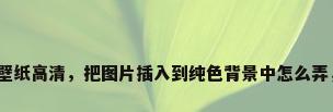 手机纯色壁纸高清，把图片插入到纯色背景中怎么弄，像这种？