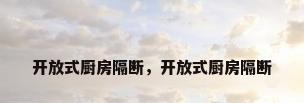 开放式厨房隔断，开放式厨房隔断