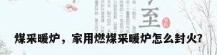 煤采暖炉，家用燃煤采暖炉怎么封火？