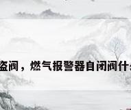 燃气防盗阀，燃气报警器自闭阀什么样子？