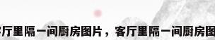 客厅里隔一间厨房图片，客厅里隔一间厨房图片