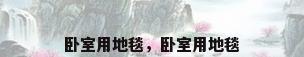 卧室用地毯，卧室用地毯