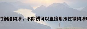 水性钢结构漆，不除锈可以直接用水性钢构漆吗？