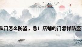铁门怎么防盗，急！店铺的门怎样防盗？