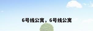 6号线公寓，6号线公寓