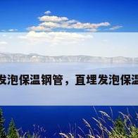 直埋发泡保温钢管，直埋发泡保温钢管