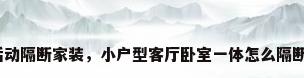 活动隔断家装，小户型客厅卧室一体怎么隔断？