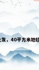 办公地毯批发，40平方米地毯多少费用？