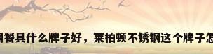 不锈钢餐具什么牌子好，莱柏顿不锈钢这个牌子怎么样？
