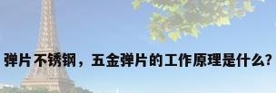 弹片不锈钢，五金弹片的工作原理是什么？