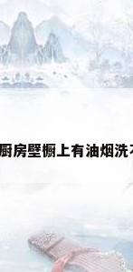 厨房壁橱，厨房壁橱上有油烟洗不掉怎么弄？
