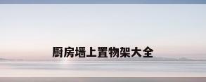 厨房墙上置物架大全