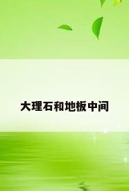 大理石和地板中间
