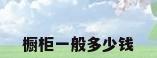 橱柜一般多少钱