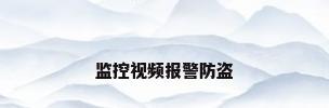 监控视频报警防盗