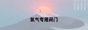 氧气专用阀门