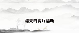 漂亮的客厅隔断