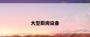 大型厨房设备