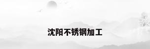 沈阳不锈钢加工