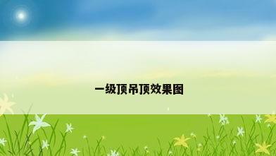 一级顶吊顶效果图