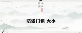 防盗门锁 大小