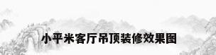 小平米客厅吊顶装修效果图