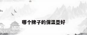 哪个牌子的保温壶好