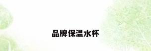 品牌保温水杯