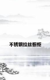 不锈钢拉丝橱柜