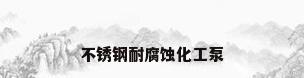 不锈钢耐腐蚀化工泵