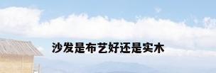 沙发是布艺好还是实木