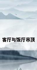 客厅与饭厅吊顶