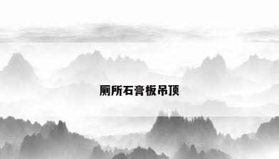 厕所石膏板吊顶