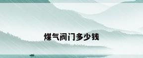 煤气阀门多少钱