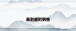 最耐磨的钢板
