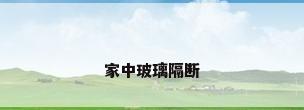 家中玻璃隔断