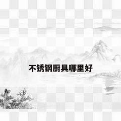 不锈钢厨具哪里好