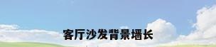 客厅沙发背景墙长